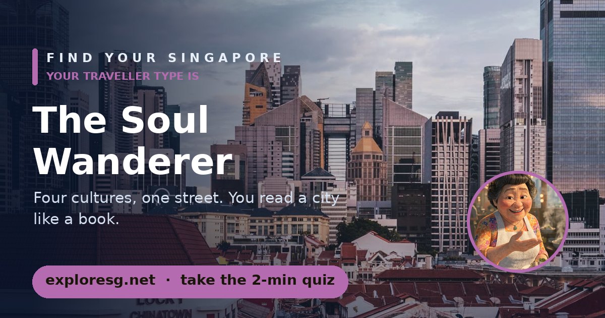 The Soul Wanderer — Find Your Singapore
